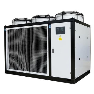 ظرفیت خنک کننده 10 تا 500 تن خنک کننده آب خنک کننده هوا شامل باله و لوله تهویه کننده ایده آل برای محدوده دمای محیط 5 تا 45 درجه سانتیگراد